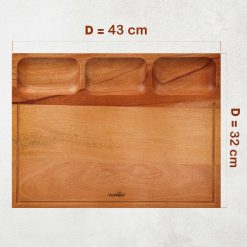 Thớt chữ nhật có 3 ngăn nhỏ 43x33cm 10 BOKICHTHUOC C5