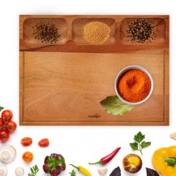 Thớt chữ nhật có 3 ngăn nhỏ 43x33cm 12 C5 Thot dung hoa qua