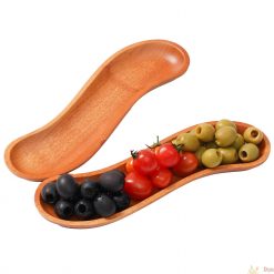 Khay gỗ dáng cong