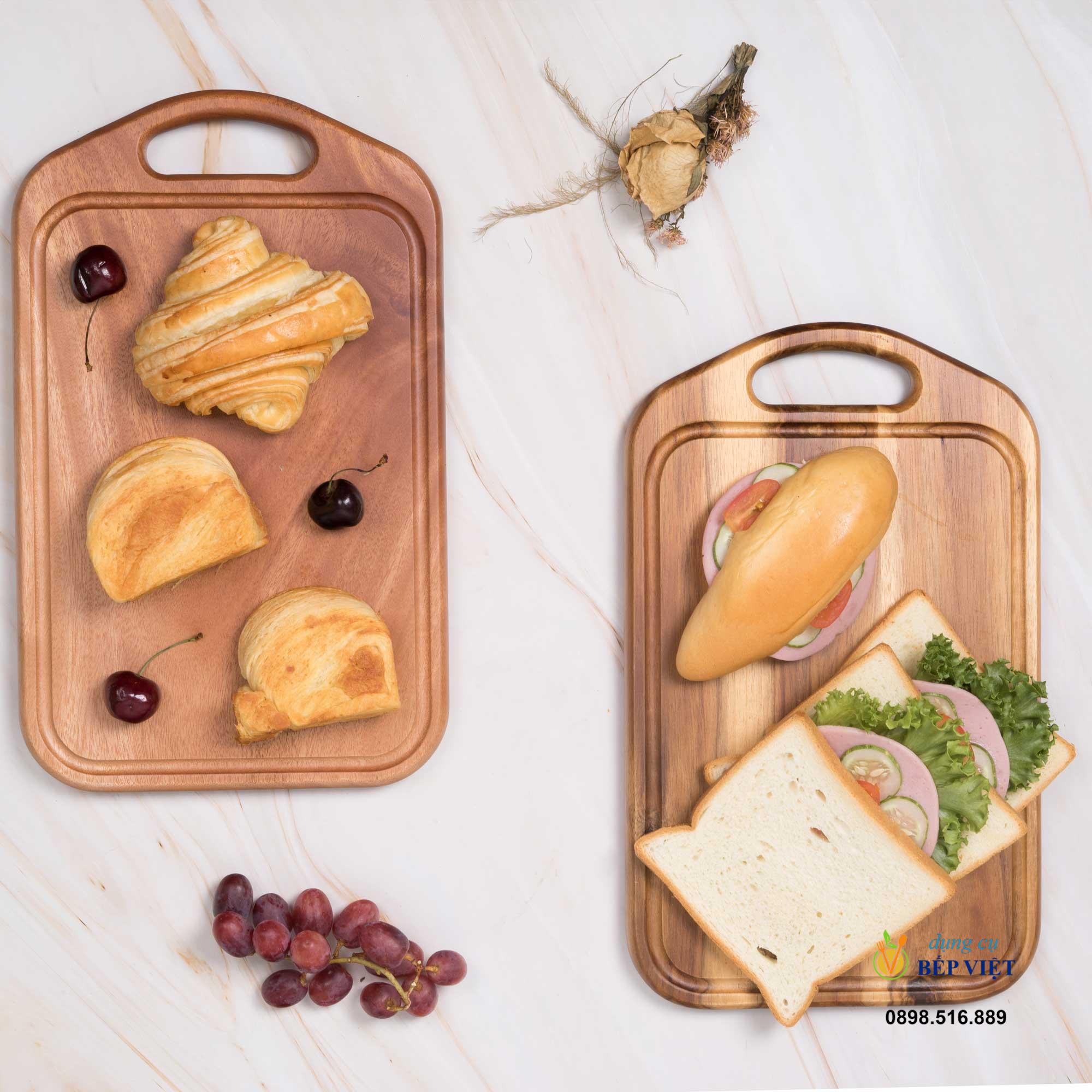 Thớt chữ nhật có quai cầm gỗ tràm 4 Thớt chữ nhật có quai cầm gỗ tràm - Ảnh 4