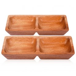 Top các kiểu dáng chén nước chấm bằng gỗ 19 Khay 2 ngan