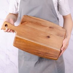 Khay gỗ tay cầm 42.5x25.5cm - Acacia 10 Thớt gỗ chữ nhật tay cầm