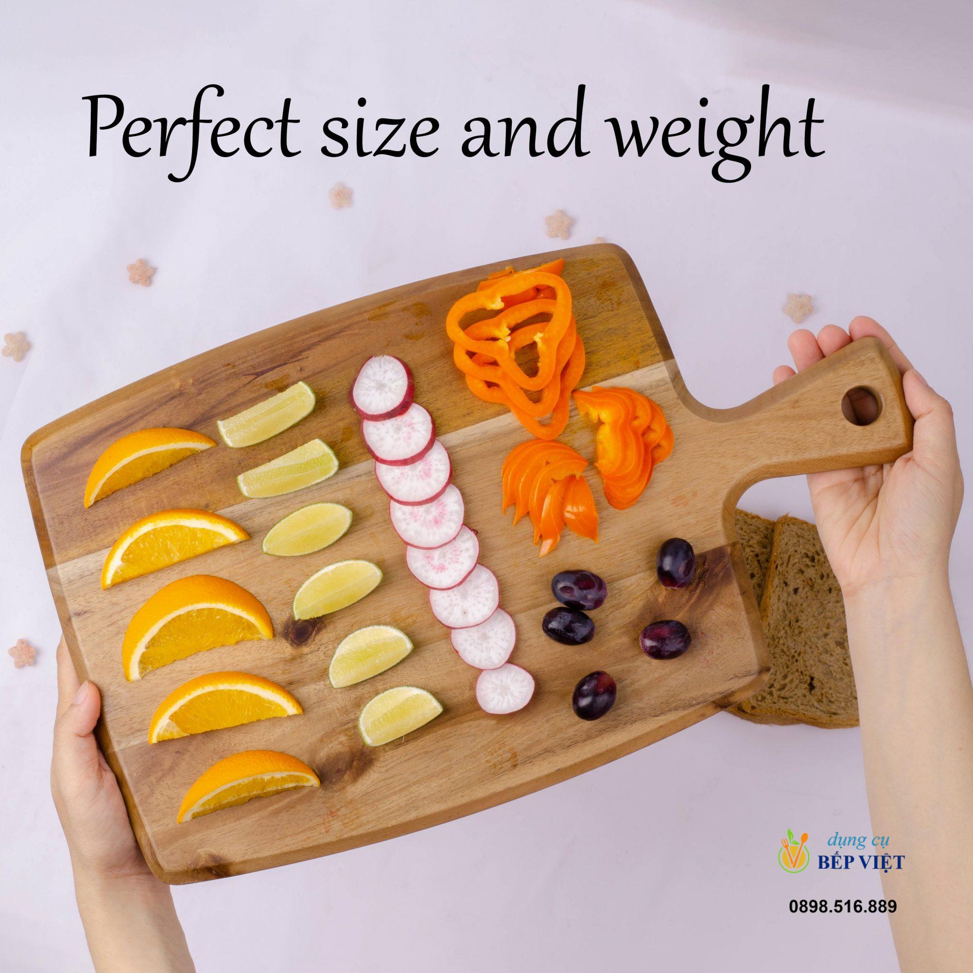 Khay gỗ tay cầm 42.5x25.5cm - Acacia 5 Khay gỗ tay cầm 42.5x25.5cm - Acacia - Ảnh 5