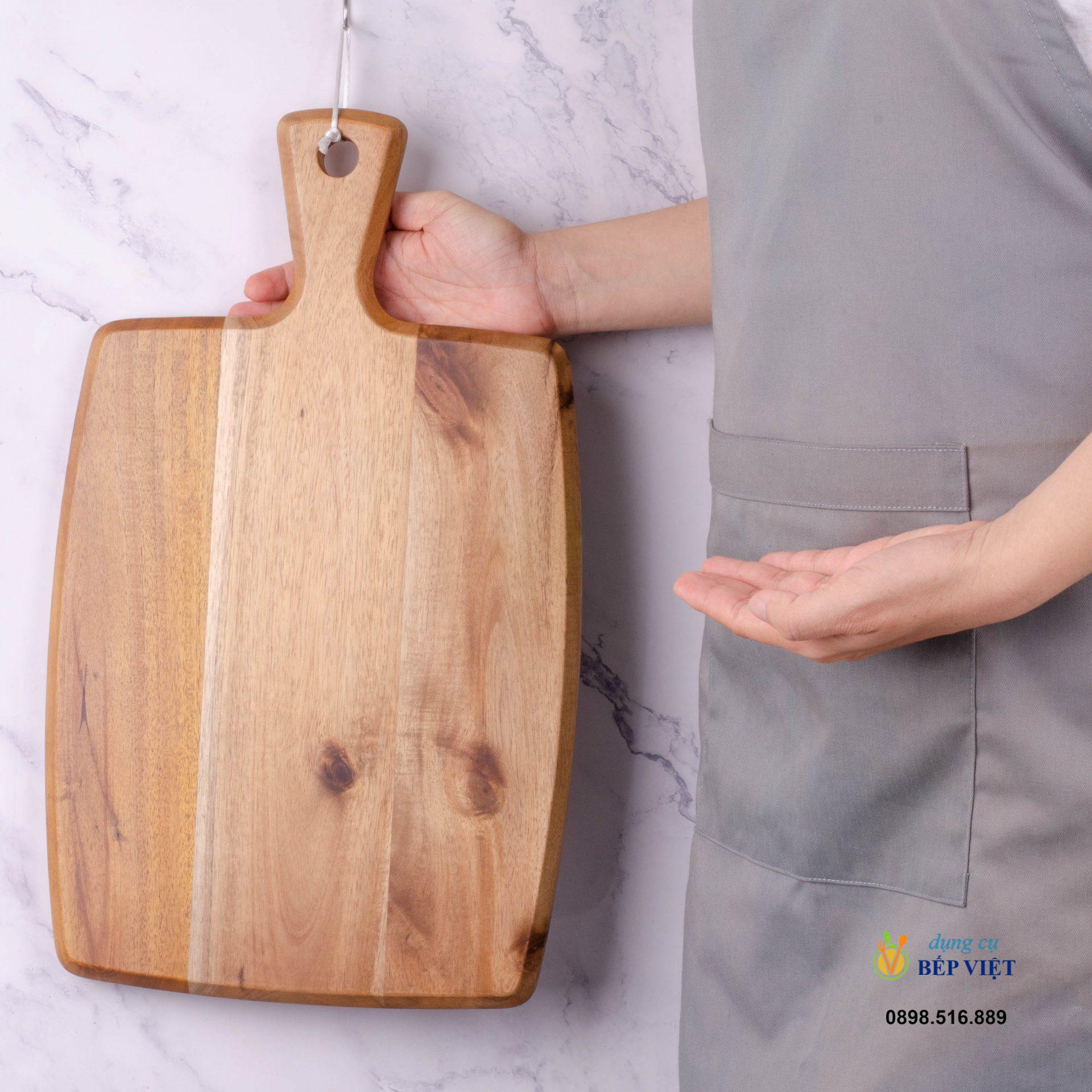 Khay gỗ tay cầm 42.5x25.5cm - Acacia 7 Khay gỗ tay cầm 42.5x25.5cm - Acacia - Ảnh 7