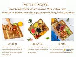 Bộ 3 thớt gỗ tràm chữ nhật 14 A3 Mobile