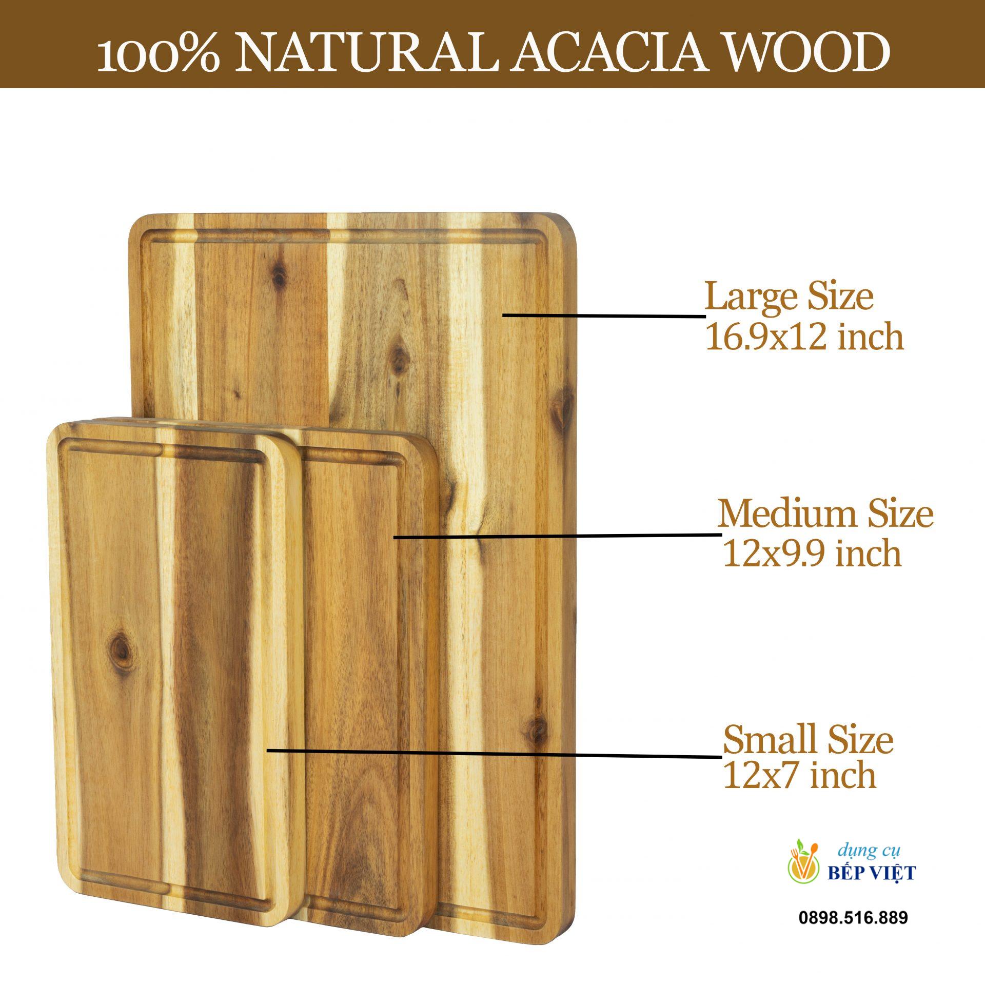 Bộ 3 thớt gỗ tràm chữ nhật 7 Bộ 3 thớt gỗ tràm chữ nhật - Ảnh 7