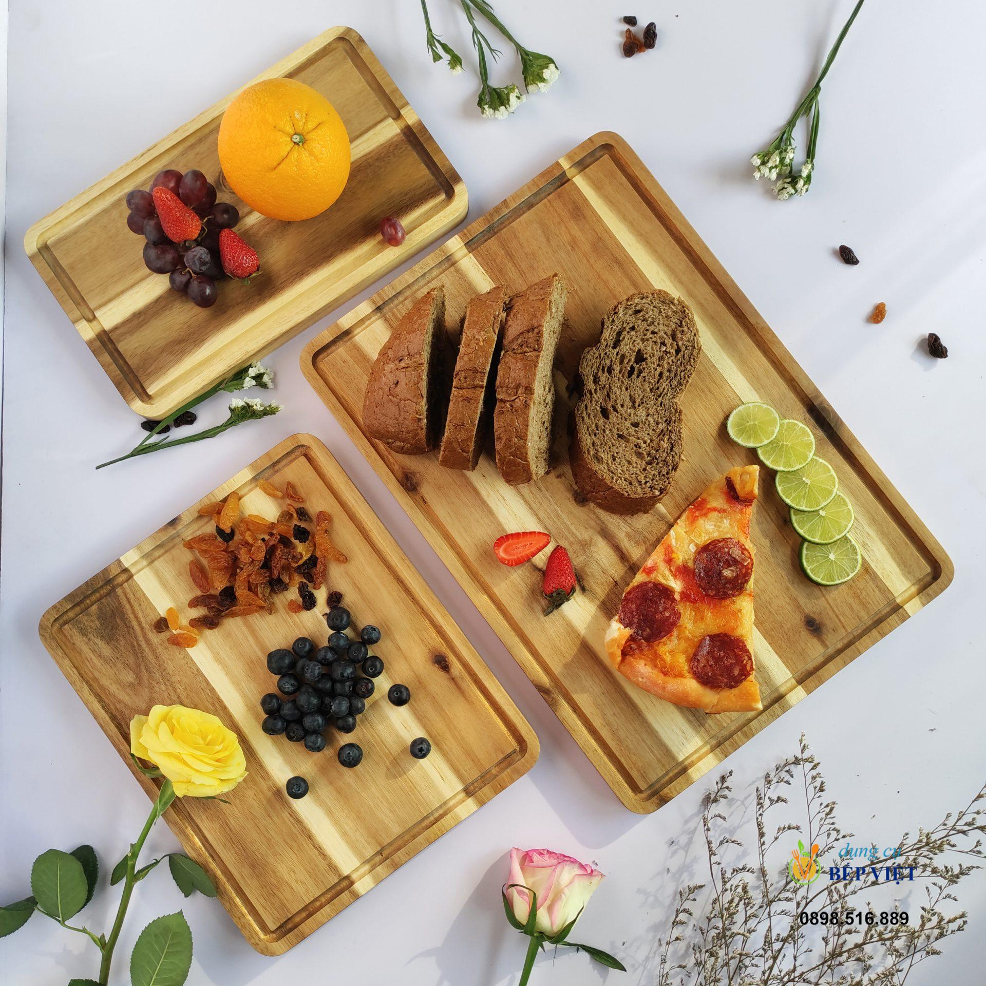 Bộ 3 thớt gỗ tràm chữ nhật 11 Bộ 3 thớt gỗ tràm chữ nhật - Ảnh 11