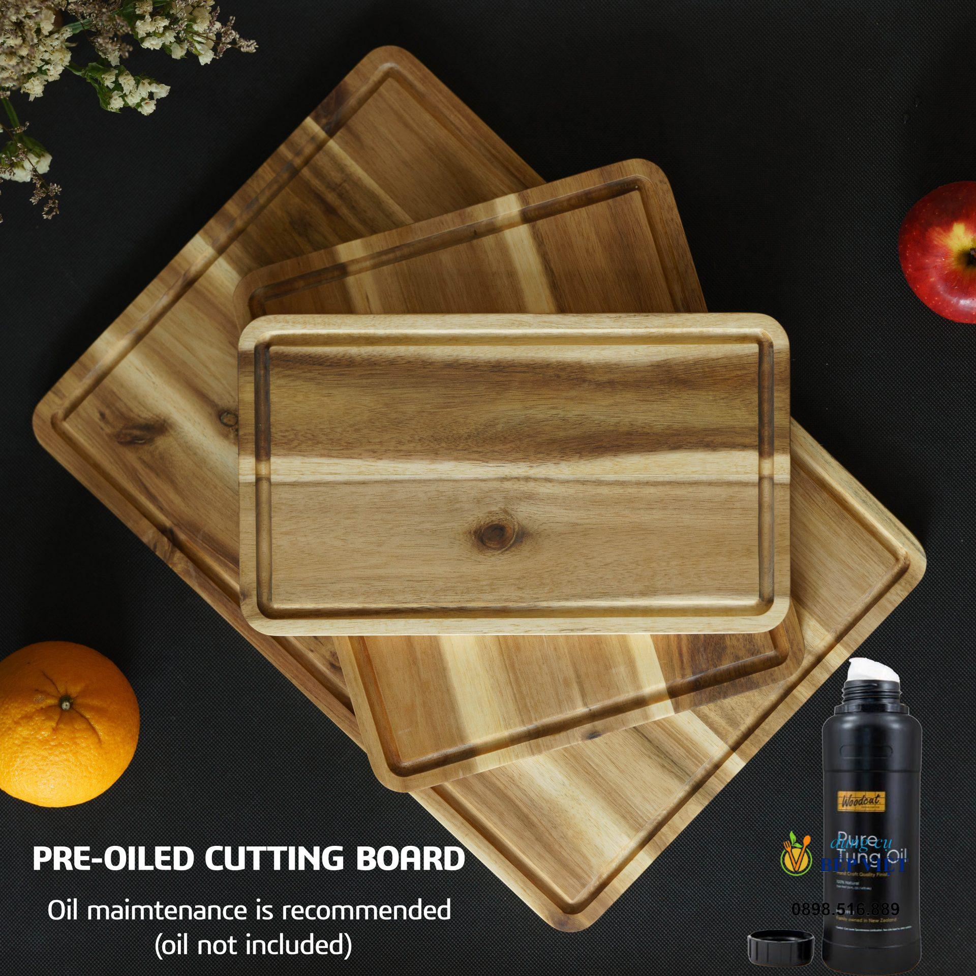 Bộ 3 thớt gỗ tràm chữ nhật 9 Bộ 3 thớt gỗ tràm chữ nhật - Ảnh 9