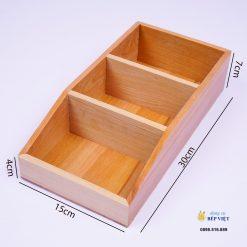 Khay đựng gia vị 3 ngăn 30x15x7cm 7 Khay 3 ngăn