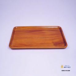 Khay chữ nhật đại (45.5x30x2cm) 8 Khay go hinh chu nhat