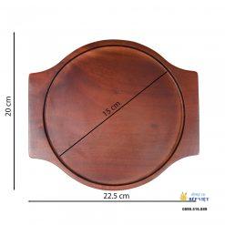 Khay lót chảo bằng gỗ (22.5x20cm) 9 Khay lot chao