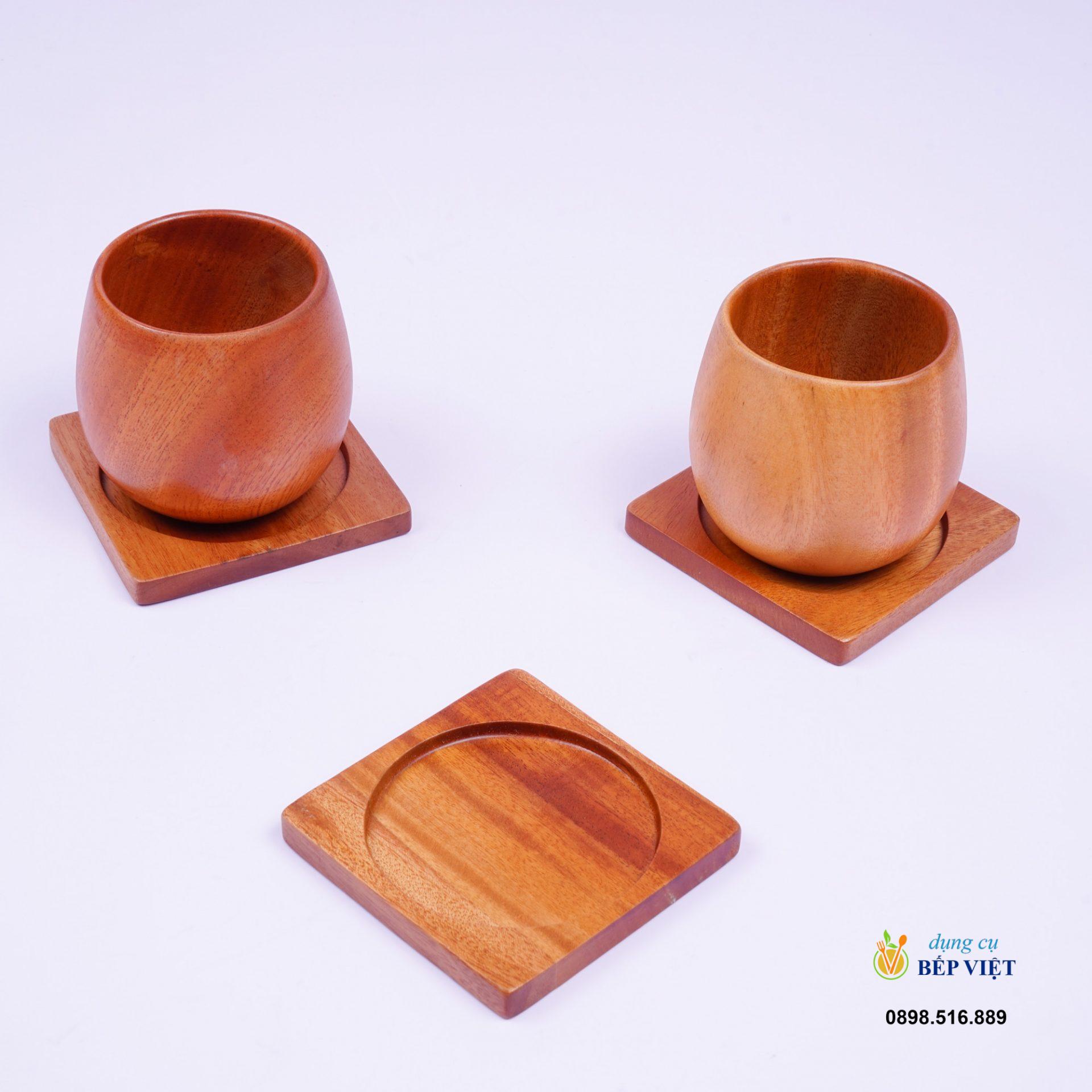 Lót ly vuông 9.5 cm 3 Lót ly vuông