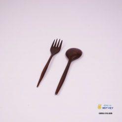 Bộ muỗng nĩa gỗ (18cm) 7 Muỗng và nia