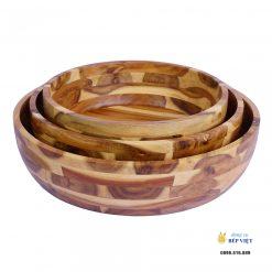 Salad bowl - Tô gỗ loại lớn - 30cm/ 35cm/ 40cm 7 bo 3 to salad