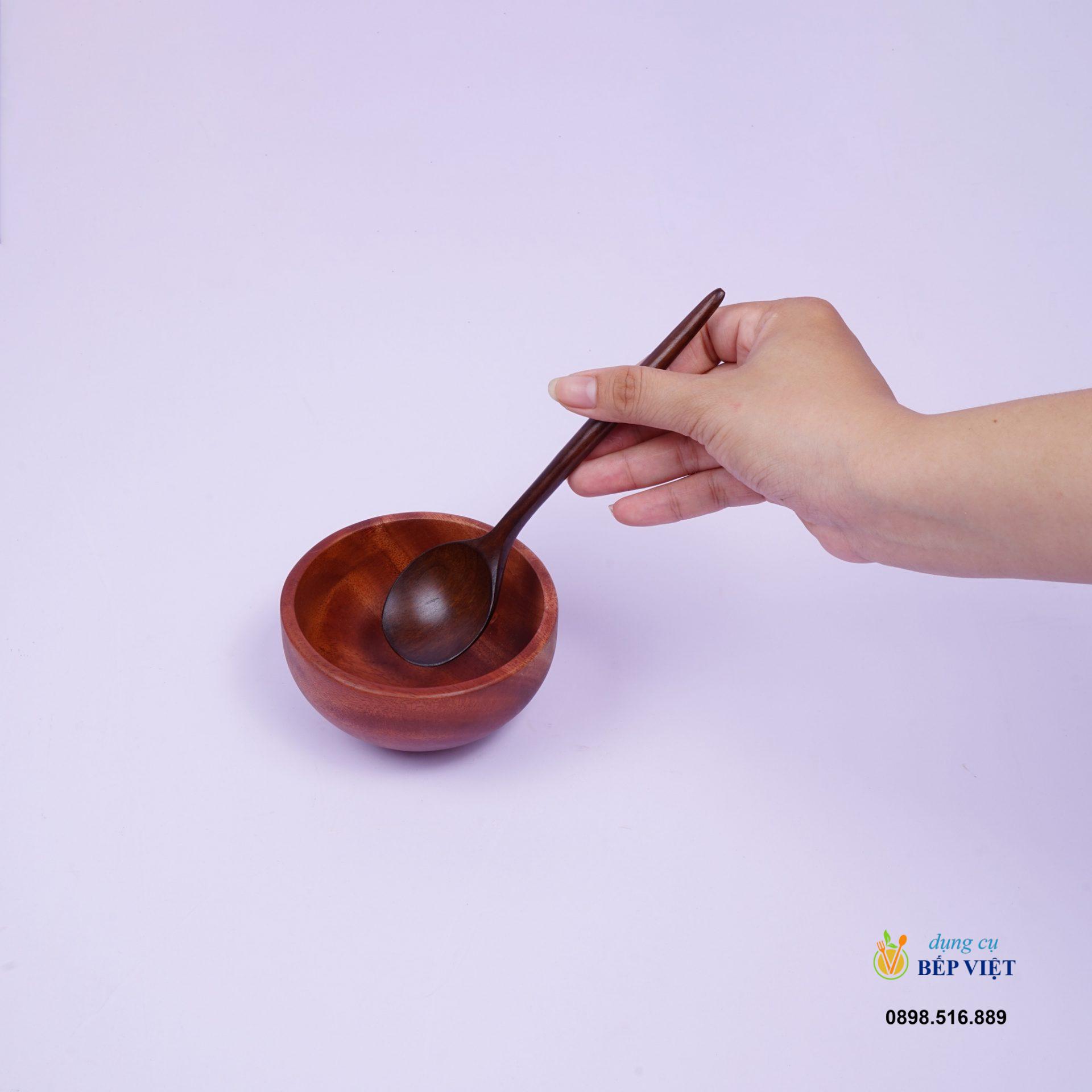 Bộ muỗng nĩa gỗ (18cm) 5 muong