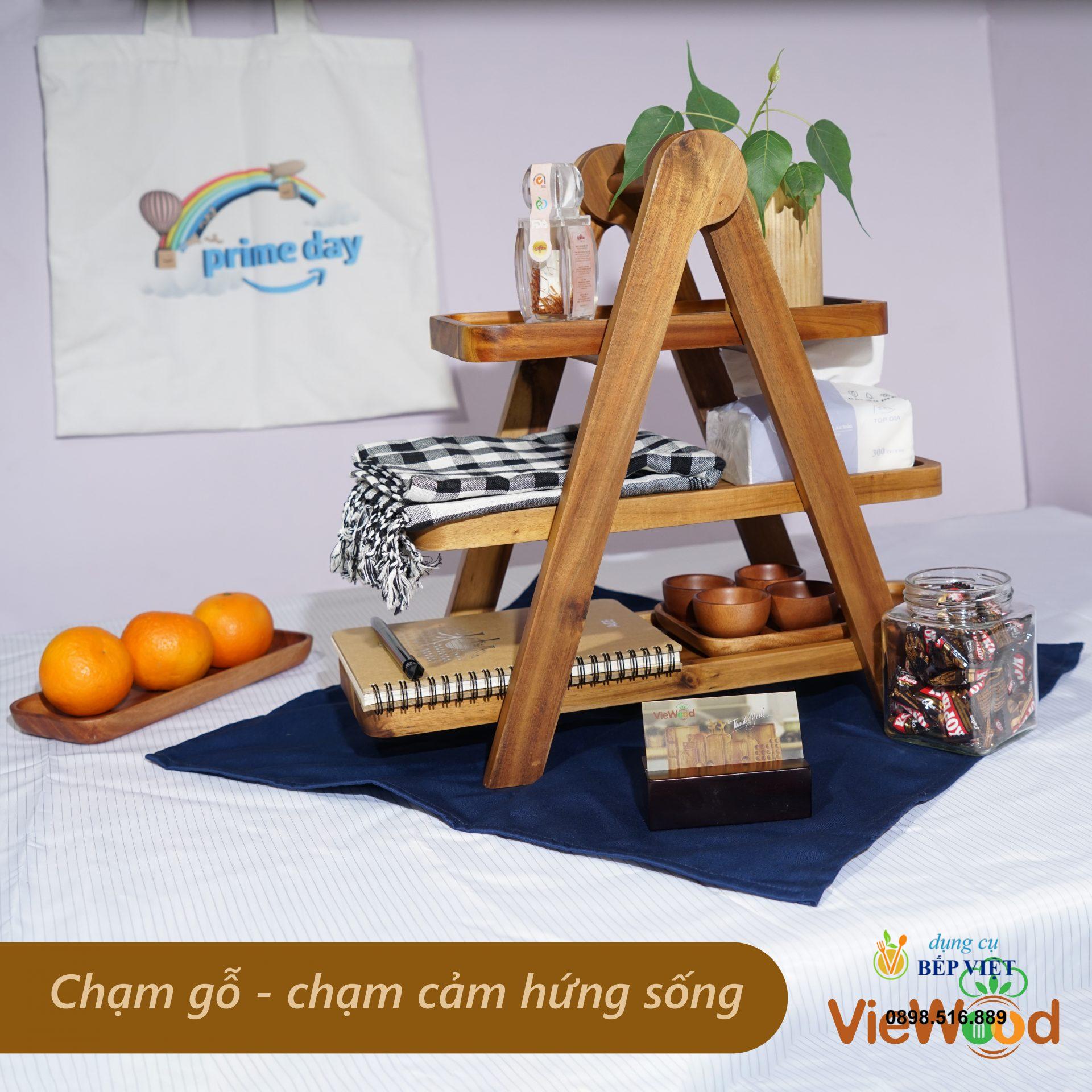 kệ gỗ trang trí 3 tầng đa năng VieWood - Thiết Kế Tinh Tế 7 kệ gỗ trang trí 3 tầng đa năng VieWood - Thiết Kế Tinh Tế - Ảnh 7