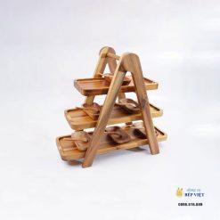 kệ gỗ trang trí 3 tầng đa năng VieWood - Thiết Kế Tinh Tế 17 kệ gỗ trang trí 3 tầng