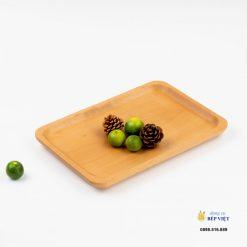 Khay gỗ Beech hình chữ nhật 28.5x20x2cm