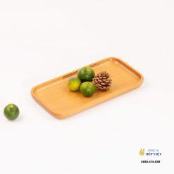Khay gỗ Beech chữ nhật 21x11x1.5cm