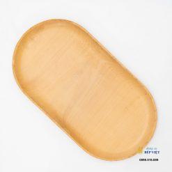 Dĩa gỗ Beech hình Oval 30x16x1.5cm