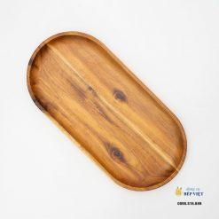 Khay gỗ Tràm hình Oval 35x17x2cm